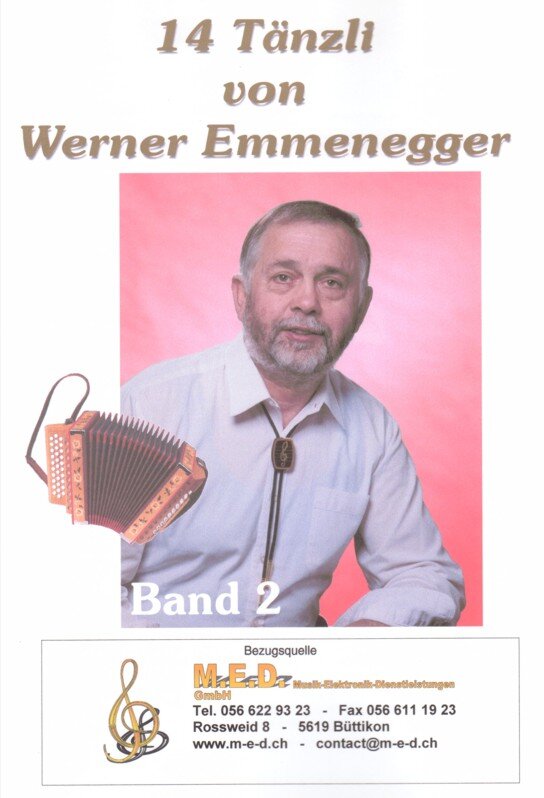 Kompositionen für das 18-bässige Schwyzerörgeli im Griffschrift-Notensystem.